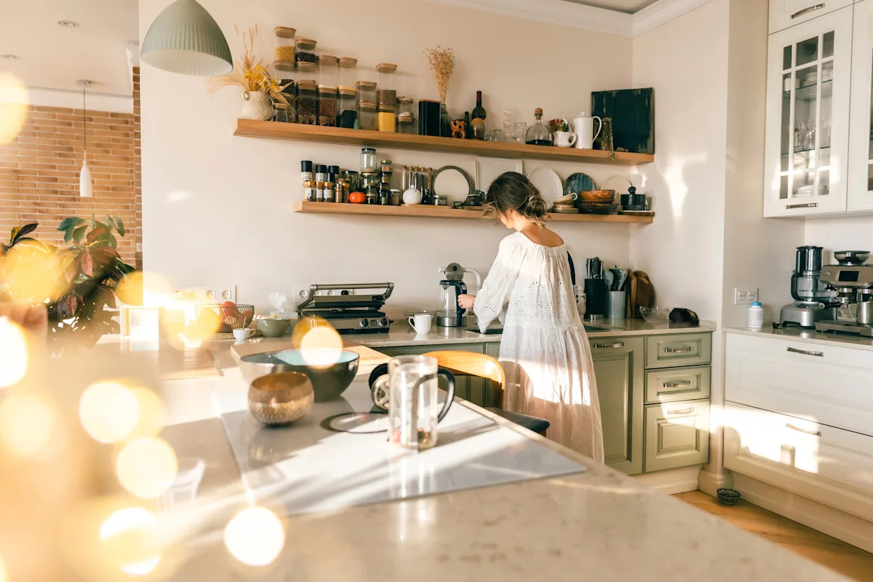 Bright clean home interior